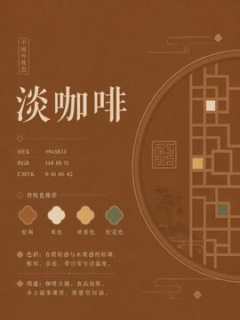 中国传统色 淡咖啡 #945833 色卡
