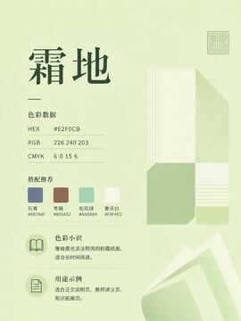 中国传统色 霜地 #E2F0CB 色卡