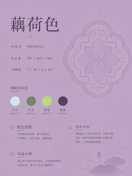 中国传统色 藕荷色 #B5A0C2 色卡